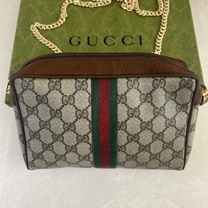 Gucci Beige Monogram Shoulder Bag